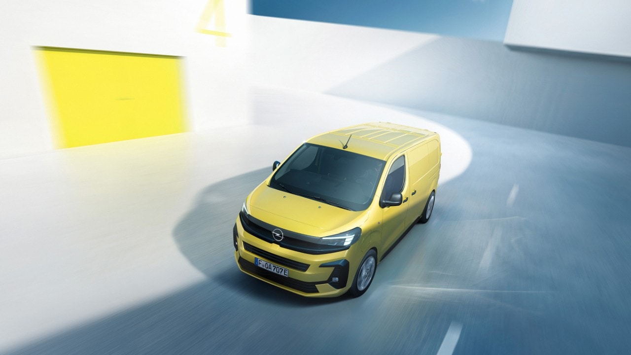 Pogled odozgo na novi Opel Vivaro Electric